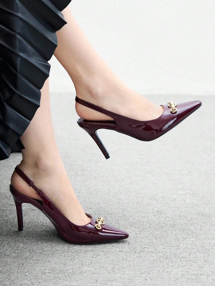 CUCCOO BIZCHIC Zapatos de tacón alto de punta fina para mujer, adecuados para fiestas, trabajo y ocasiones formales