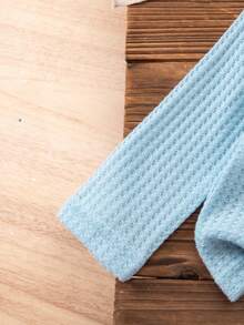 SHEIN Baby Girls' Floral Embroidered Long Sleeve Top, Fashion Spring/Autumn Fall Winter - Blue - View 7