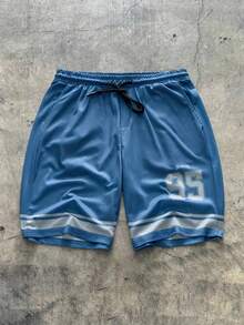 AXEPEAK 男士数码印花网眼宽松短袖T恤套装