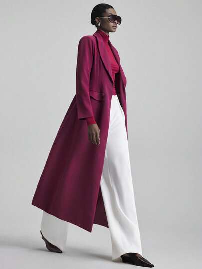 Ontre Blazer de mujer con cintura extra larga, adecuado para el tránsito urbano, casual de negocios, ocasiones formales, invitado de boda, ropa de oficina, otoño/invierno