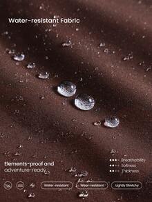 GLOWMODE Pantalones cargo 3 en 1 resistentes al agua, desmontables, de pierna ancha, tipo jogger, shorts, para otoño e invierno, para actividades al aire libre, senderismo, trotar, uso diario - Marrón Chocolate - Ver 4