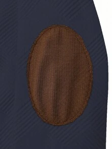 Manfinity Homme 男士两件套撞色抽绳连帽运动衫和运动裤休闲运动服男士运动套装秋季服装 - 藏蓝色 - 查看 3