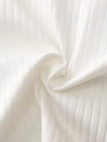 Set de 2 piezas de ropa interior cómoda y casual con lazo de niñas y adolescentes, de tela acanalada - Blanco - Ver 5