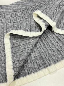 Jeanoix Jeanoir 两件套毛衣和羊毛裙套装，秋季女装