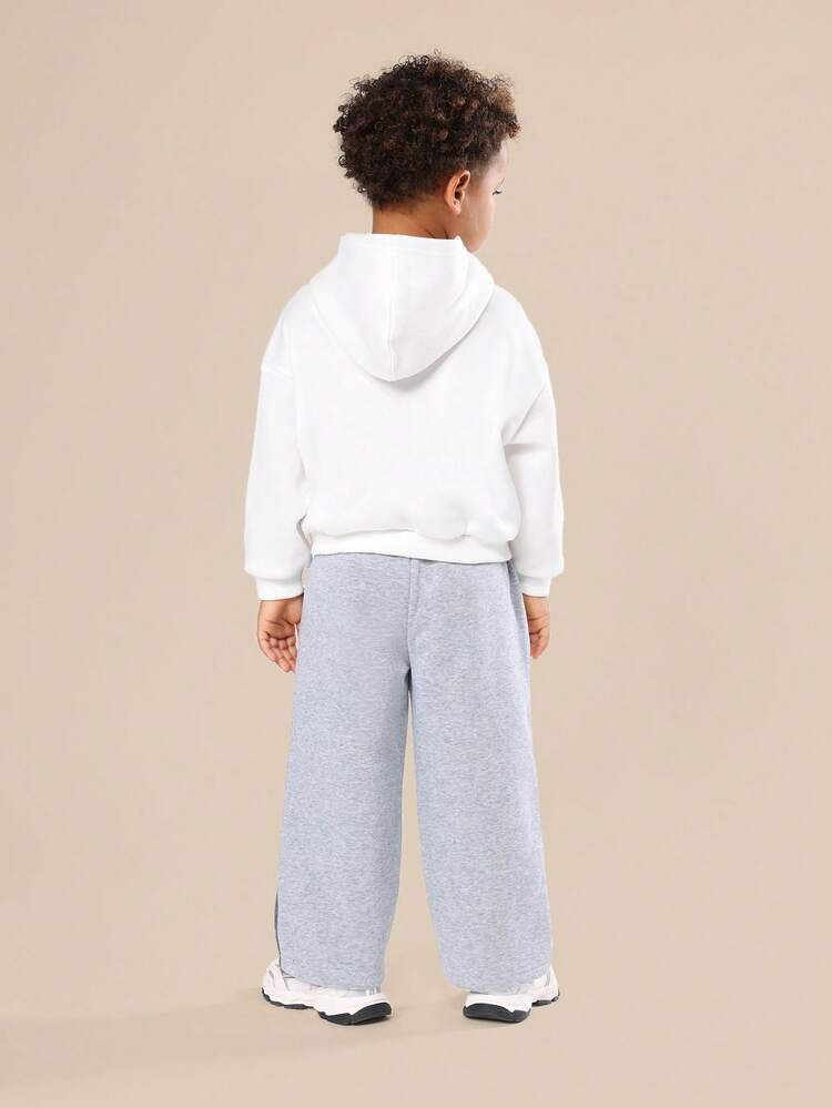 Hooded Sweatshirt With Side Panel Joggers Set