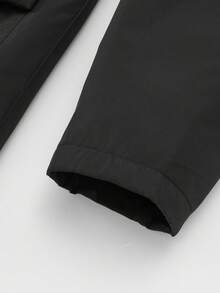 Manfinity Homme 男士休闲多功能保暖连帽外套，秋冬季 - 黑色 - 查看 6