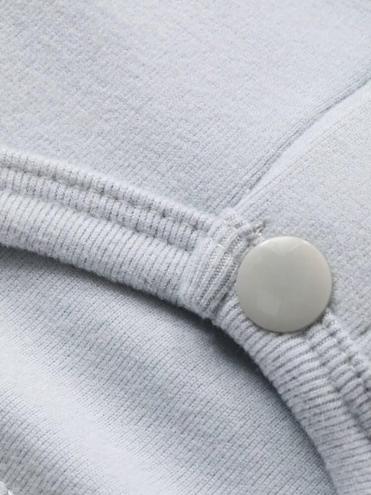 Infant/Toddler Girls' Comfortable Korean Style Bow Knit Label Long Sleeve Romper