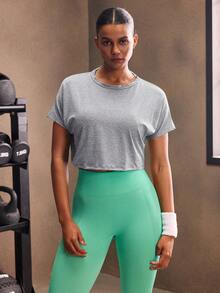 Powerista Camiseta deportiva para mujer con mangas de murciélago y sin espalda