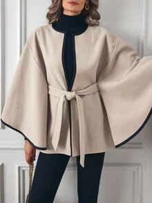 Louniche Women's Regular Casual Batwing Sleeve Jacket, Suitable For Autumn/Winter - Multicolor - View 1