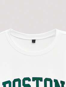 Open Phase STONE DISTRICT Men's Summer Casual Round Neck Letter Print Tank Top Spring To Summer - White - View 5