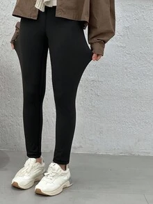 DAZY 少女修身九分裤，秋季保暖内衬，冬季款