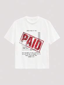 Open Phase STONE DISTRICT 男士新款时尚嘻哈印花T恤 春夏款 - 白色 - 查看 1