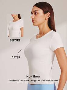 LUVLETTE Dream Curve 2ndSkin Wireless Seamless Plunge Lounge Sticky Basic SizeFreedom Bra No Show Underwear Comfortable Must-Haves Also Suitable For Teen Girl & Young & Kid