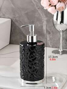 1 件可再填充浴室液体皂/洗发水/爽肤水分配器瓶，沐浴露和化妆品压力泵瓶家居浴室装饰秋季装饰 - 彩色 - 查看 29