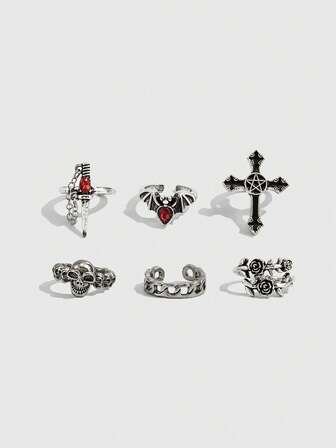 Goth Women Ring Sets