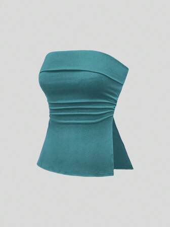 Grunge Punk Y2K Subkultur Leopard Muster kurzes Träger-Top mit Schlitz-Saum für Frauen