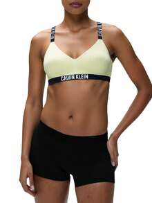 Calvin Klein Women's Bikini Tops Green - Yellow - View 2