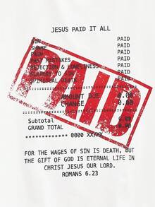 Open Phase STONE DISTRICT 男士新款时尚嘻哈印花T恤 春夏款 - 白色 - 查看 4