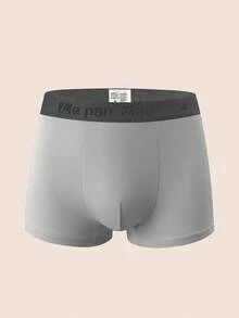 SHEIN 5pcs/Pack Multicolor Waistband Letter Knit Solid Color Men's Briefs (Soft & Comfortable) - Multicolor - View 6