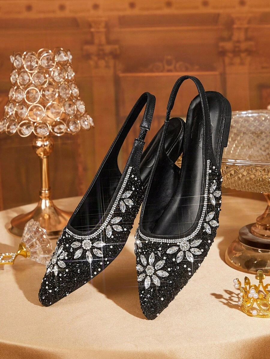 CUCCOO TILAWA Embroidered Metal Decor Fashion High Heel Pumps Spring Shoes Spring | ChicGrl