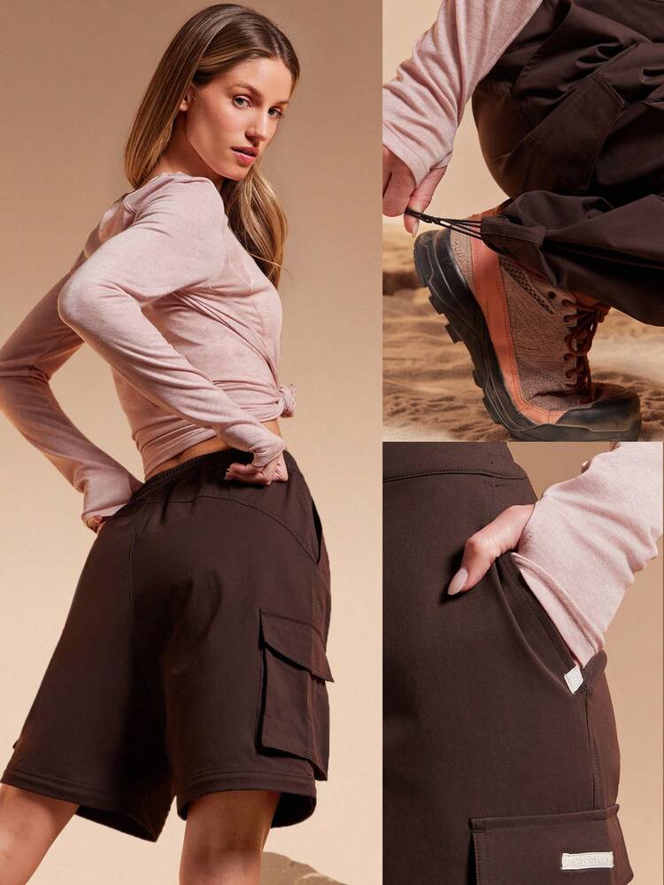 Pantalon cargo 3-en-1 résistant à l'eau X Discovery Cool, détachable, à jambes larges, jogger, short. Automne hiver, extérieur, randonnée, jogging, tenue active quotidienne