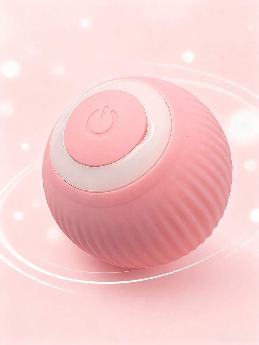 PETSIN Brinquedo Bola Interativa para Gatos, Bola Automática Inteligente de Movimento Interno Dispersa o Tédio, Brinquedo de Estimação com Carregamento USB - Rosa chiclete - Visão 1