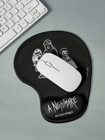 A Nightmare on Elm Street X ROMWE Tapis de souris antidérapant épais avec repose-poignet, motif graphique