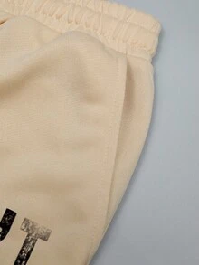 Manfinity Roghcode Men's Casual Loose Drawstring Shorts - Apricot - View 4