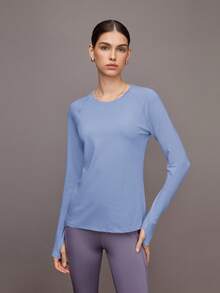 Activina 女士圆领插肩袖休闲运动 T 恤，夏季时尚