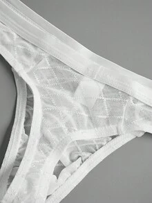 男士透明网眼性感内衣 - 彩色 - 查看 5