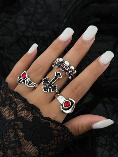 Goth Ensembles de bagues pour femmes