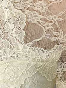 SHEIN Frenchy 女士镂空蕾丝短袖抽绳短款性感修身衬衫 - 杏色 - 查看 7