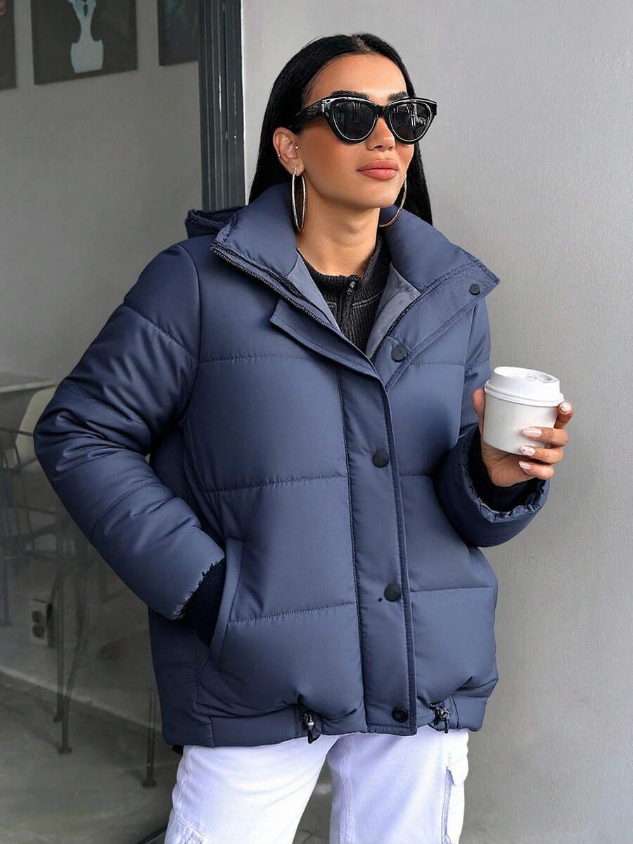 EURMUSE Women, Winter, Ski, Snow, Pocket, Light Weight, Premium Quality, Adjustable Hem, Elastic Stoper, Zipper, Fly - Grey - View 1