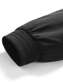 Manfinity Homme Plus Size Men's Solid Color Long Sleeve Zip-Up Hooded Jackets - Multicolor - View 5