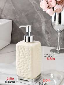 1 件可再填充浴室液体皂/洗发水/爽肤水分配器瓶，沐浴露和化妆品压力泵瓶家居浴室装饰秋季装饰 - 彩色 - 查看 17