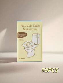60 Pack Disposable Toilet Seat Covers Thickened Waterproof Washable Travel Toilet Paper Covers For Adults Public Restroom Camping Flight Portable Toilet Seat Cover Accessories - Multicolor - View 8