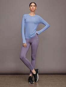 Activina 女士圆领插肩袖休闲运动 T 恤，夏季时尚