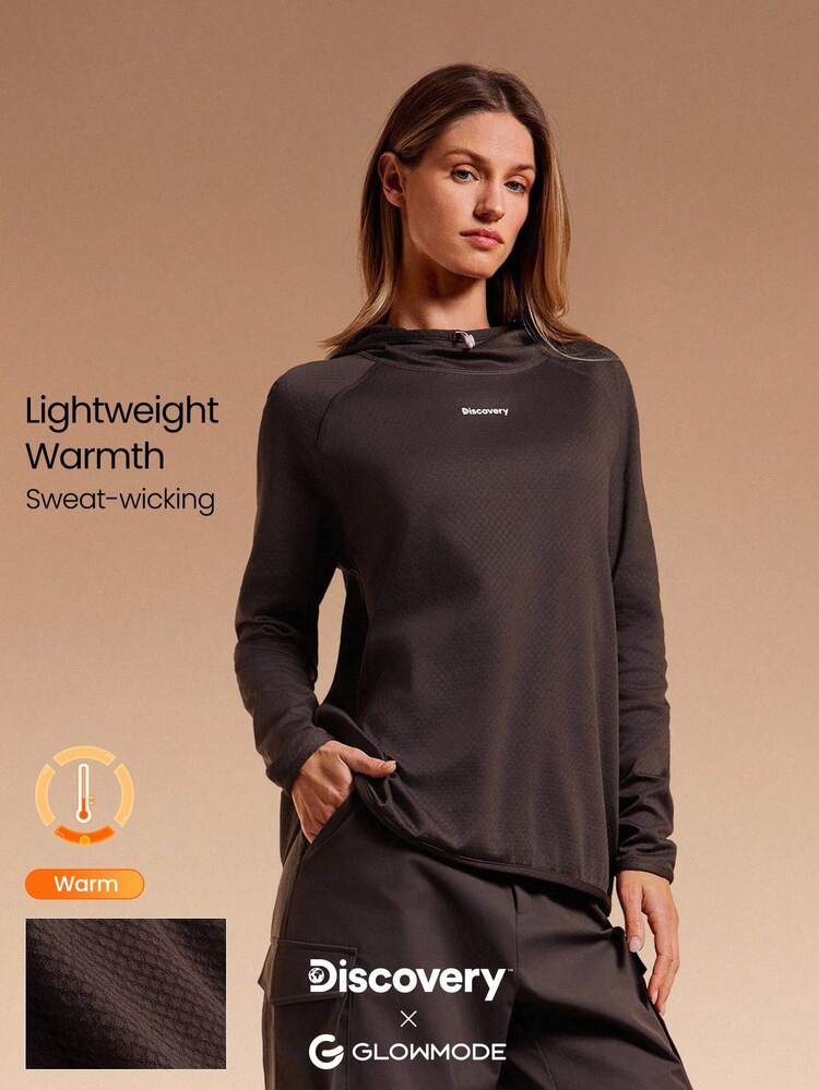 X Discovery Moletom Ajustável Leve e Macio de Lã Merino, Mistura de Lã Merino, Outono Inverno, Uso Diário Ativo, Caminhada ao Ar Livre