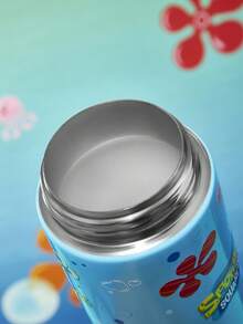 SpongeBob SquarePants | SHEIN 16 Oz / 500 Ml Stainless Steel Leak-Proof With Lid And Pop-Up Straw ,Suitable For Children Over 3 Years Old, Back To School - Multicolor - View 8