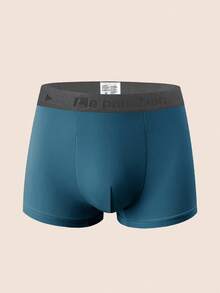 SHEIN 5pcs/Pack Multicolor Waistband Letter Knit Solid Color Men's Briefs (Soft & Comfortable) - Multicolor - View 3