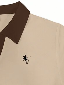 Rina Fox Women's Casual Contrast Collar Long Sleeve T-Shirt, Autumn, Christmas