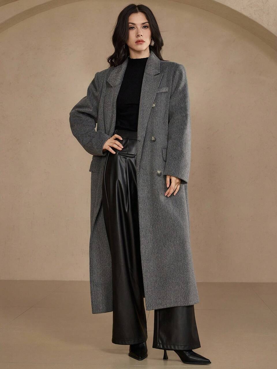 Women's Loose Fit Overcoat, Autumn/Winter