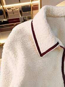 GlowEve Casual Color Block Warm Jacket, Autumn/Winter - Apricot - View 5