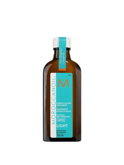 Moroccanoil Treatment Light Oil 100ml – Hair Oil, Frizz Control, For Fine Hair, Spicy Amber, Argan Oil, Suitable For Post-Wash Styling