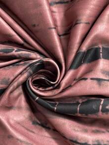 Rafferiza Women's Sexy Deep V-Neck Waist Cinching Long Sleeve Vintage Tie Dye Print Slimming A-Line Dress