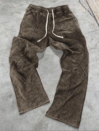 Manfinity Roghcode Men's Retro Pattern Fashion Sweatpants