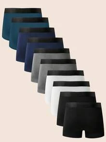 Manfinity Underwear&Sleepwear Basics 10 chiếc/gói quần lót nam nhiều màu cơ bản (mềm mại và thoải mái) - Nhiều màu - Xem 2