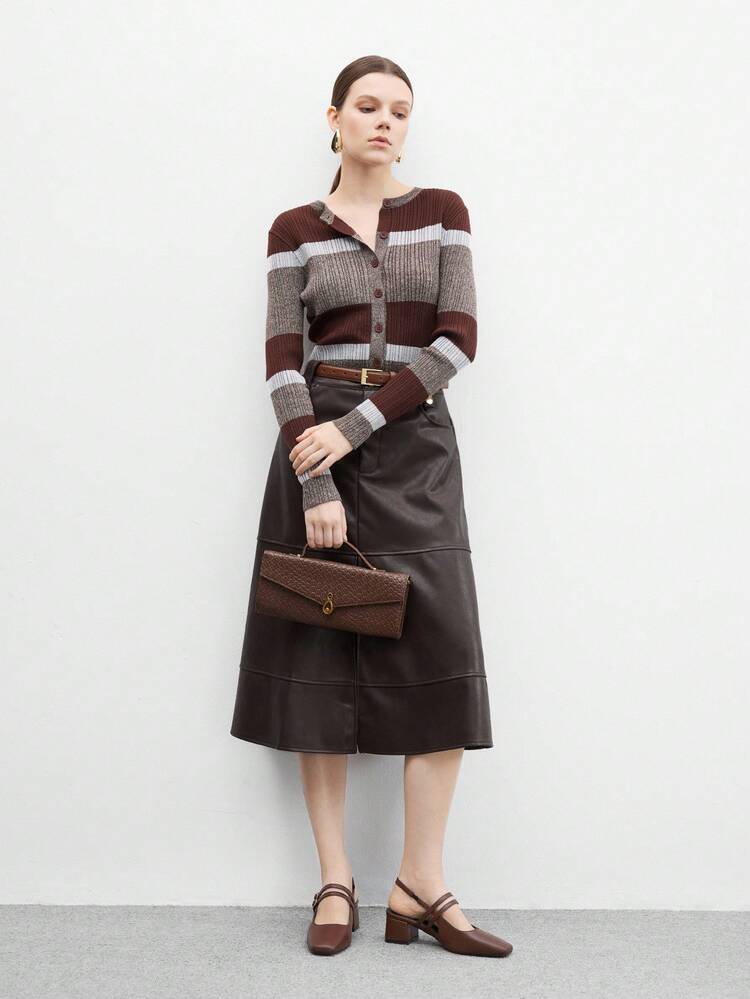 CUCCOO BIZCHIC Women's Classic Low Heel Slip-On Shoes, Black For Christmas Spring Shoes