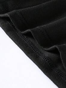 Manfinity Underwear&Sleepwear Basics 7pcs/Pack Plus Size Men's Solid Color Letter "SPORT" Elastic Waistband Boxer Briefs (Soft & Comfortable)