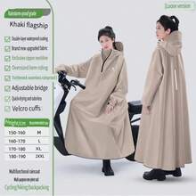 SHEIN New Fashionable Long Full-Body Adult Portable Hooded Poncho Rainstorm Prevention Raincoat Lightweight Waterproof And Windproof Raincoat For Women And Men - Thickened Versatile Multi-Functional Hooded Rain Coat Breathable & Packable Perfect For Travel Cycling Hiking And Outdoor Activities Unisex Rain Jacket | New Arrival Best Seller - Multicolor - View 8